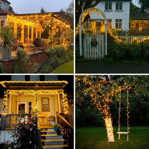 Luces de Navidad para Jardín y Patio, Bajo Voltaje, Certificación CE RoHS, Impermeables IP65, Blanco Cálido 2700K, 30000 Horas de Duración, Regulables, Alto CRI 90 - Product Image 4