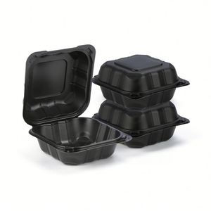 Boîte à lunch jetable en PP/MFPP à charnière, type clamshell, pour la préparation des repas, à emporter, contenants alimentaires portables en plastique - Product Image 1