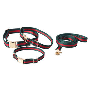 Collar de perro popular al por mayor cierre de metal giratorio 2 capas correa de perro Premium de diseñador de lujo duradero - Product Image 1