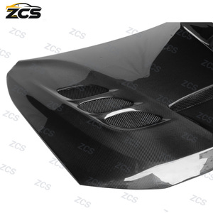 Convient aux <span class=keywords><strong>Dodge</strong></span> <span class=keywords><strong>Durango</strong></span> 2011-2022 avec capot moteur avant en fibre de carbone à trous ouverts pour modification - Product Image 5