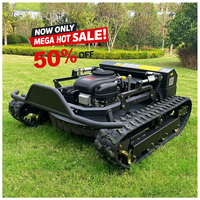Robot Pemotong Rumput Tanpa Kabel Bertenaga Tinggi 550-1200mm Zero-Turn Self-Propelled Push Shovel Remote DIY Industrial