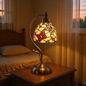 Factory Direct Rose-Shaped <b>Table</b> <b>Lamps</b> in Rustic Pastoral Style Creative <b>Glass</b> Decorative Bedside Study <b>Lamps</b> for Hotels - Product Image 4