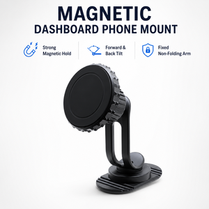 <span class=keywords><strong>Support</strong></span> magnétique de téléphone pour <span class=keywords><strong>voiture</strong></span> à bord dentelé, fixation adhésive pour tableau de bord à double bras courbé pour MagSafe avec réglage de précision de l'angle - Product Image 2