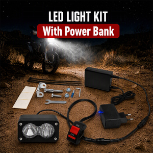 Wireless LED Pod Lights 12W Rechargeable IP67 Waterproof Motorcycle ATV Dirt Bike Off Road Adventure Night Riding No Wiring - Product Image 1