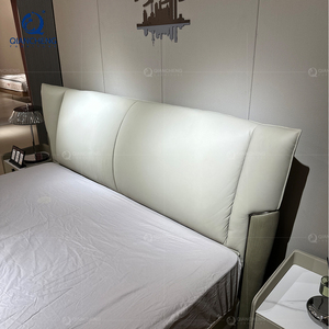 เตียงนุ่มสไตล์อิตาเลียนแบบมินิมอลลิสต์คุณภาพสูงเฟอร์นิเจอร์ห้องนอนผ้าที่ทันสมัยเบาะผ้าขนาดคิงไซส์เตียง<span class=keywords><strong>คู่</strong></span>สำหรับ<span class=keywords><strong>ห้อง</strong></span>พักในโรงแรม - Product Image 5