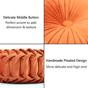 Prix <span class=keywords><strong>de</strong></span> gros <span class=keywords><strong>de</strong></span> haute qualité pour la maison décorative velours <span class=keywords><strong>moelleux</strong></span> plissé rond <span class=keywords><strong>oreiller</strong></span> citrouille jeter <span class=keywords><strong>oreiller</strong></span> pour canapé lit en <span class=keywords><strong>forme</strong></span> d'<span class=keywords><strong>oreiller</strong></span> - Product Image 3