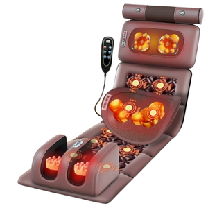 Großhandel elektrisch beheizte Ganzkörper <span class=keywords><strong>massage</strong></span> Bett kissen Nacken-und Rücken <span class=keywords><strong>massage</strong></span> gerät Taillen stuhl mit Vibrator Matratze <span class=keywords><strong>Mat</strong></span> - Product Image 4