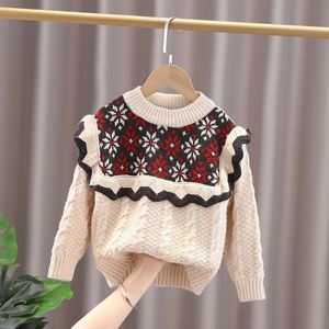 Nuovo alla moda da ragazza primavera e autunno Cardigan in maglia elegante maglione inizio inverno per bambini - Product Image 3
