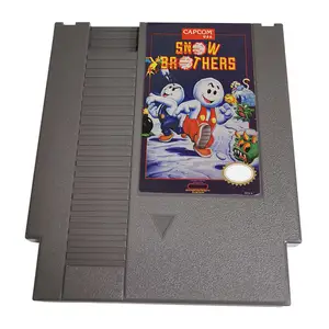 Nes "snowbrothers" 用のレトロな8ビット72ピンビデオゲーム、レトロなクラシックゲームコンソール用、nesゲームカートリッジ用