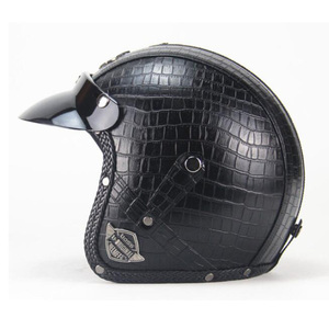 Casque de moto visage ouvert pour hommes et femmes, rétro, personnalisé, <span class=keywords><strong>à</strong></span> <span class=keywords><strong>vendre</strong></span>, 3/4 - Product Image 3