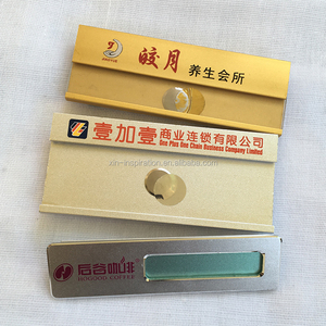 Sản Xuất Biểu Tượng Tùy Chỉnh Thẻ Tên 7Cm Trống Thép Không Gỉ Brass Nhôm Thăng Hoa Nhân Viên Văn Phòng Từ Kim Loại Tên Huy Hiệu - Product Image 5