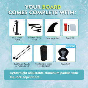 Tabla de SUP Inflable Familiar, Ecológica, con Tecnología Drop Stitch, Venta al por Mayor OEM para Cadenas de Tiendas de Artículos Deportivos y Plataformas en Línea - Product Image 3