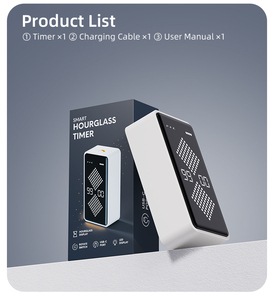 Sản phẩm mới DIY kỹ thuật số đồng hồ cát có thể điều chỉnh thời gian khối lượng LED màn hình lớn xách tay trọng lực vui vẻ hẹn giờ cho trẻ em Đồ chơi Quà tặng nghiên cứu - Product Image 6