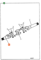 Arbre de transmission pour chargeuse-pelleteuse 3CX 914/89501