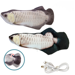 Juguete eléctrico de simulación de peces y gatos para mascotas, luminoso, con carga USB, personalizado - Product Image 3