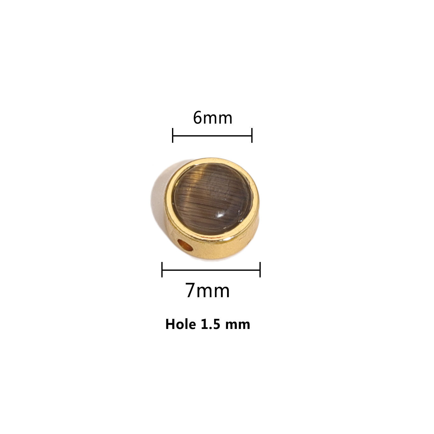 F doré-6 mm [environ 1,5 g par unité]]