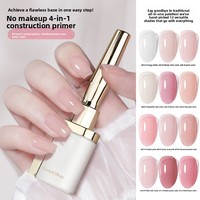 Gel UV naturel sculptant les ongles nivelant la colle de renforcement LED durcissant les ongles professionnels multifonctionnels non toxiques et écologiques