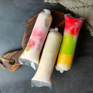 ถุงพลาสติกใส่ไอศกรีมแบบกำหนดเอง ถุงทำไอติม DIY สำหรับโยเกิร์ต สมูทตี้ ผลไม้แช่แข็ง และบรรจุภัณฑ์ไอติมแท่ง - Product Image 3
