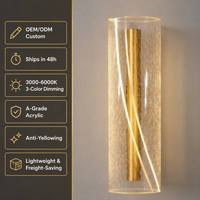 Lampe murale LED dimmable en aluminium et acrylique, style nordique moderne de luxe, effet bulle étoilée, pour chambre, salon, hôtel