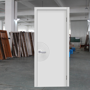 Puerta Exterior Antirrobo Minimalista de Madera Blanca TECHTOP para Apartamentos y Uso Comercial, Resistente al Fuego 1.5h, Núcleo Reforzado de Seguridad - Product Image 5