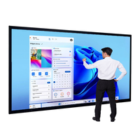 OEM ODM Écran interactif intelligent Android OPS 4K 65 pouces, écran tactile 75 pouces, tableau blanc interactif