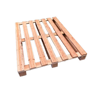 Palet de Madera Panzhao 005 de Doble Cara, Madera Sólida Fumigada para Logística y Almacenamiento - Product Image 1