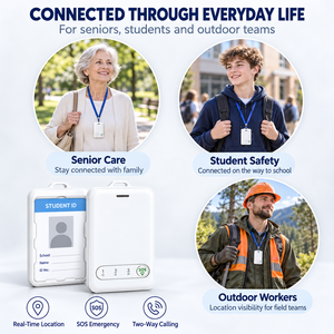 Carte SIM YK-ID 4G+2G, réseau mondial, traceur GPS électronique GLONASS, appels bidirectionnels, longue autonomie, compatible <span class=keywords><strong>PC</strong></span> <span class=keywords><strong>pour</strong></span> personnes âgées et enfants - Product Image 4
