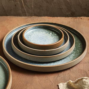 <strong>Ceramic</strong> Dinner <strong>Plate</strong> 5 6/7.8/10 inch Stoneware Flat <strong>Plate</strong> Wedding Dinnerware Restaurant Snack Dessert Beef Steak Pasta Dish - Product Image 6