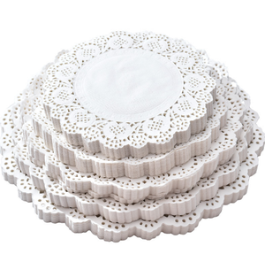 Servilletas <span class=keywords><strong>de</strong></span> Papel Redondas Blancas Desechables Antigrasa al por Mayor 2026 <span class=keywords><strong>de</strong></span> 4'', 5'', 6'', 8.5'', 9.5'', 11.5'' <span class=keywords><strong>con</strong></span> Encaje para <span class=keywords><strong>Mesa</strong></span>, Pasteles y Café - Product Image 3