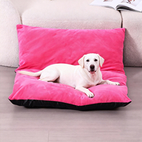 Moonking Lit Confortable pour Grand Chien, Coussin Élastique pour Chat, Coussin Chaud d'Hiver pour Animaux, Tapis Doux pour Canapé de Chat Moyen, Accessoires pour Petite Niche à Chat
