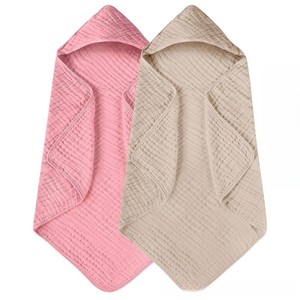 Nouveau-né enfants coton peignoir Cape à séchage rapide doux <span class=keywords><strong>Poncho</strong></span> serviette de bain avec motif de plage pour nouveau-né et bébé - Product Image 4