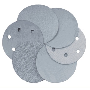 Bán Chạy Giấy Nhám Không Lỗ 5 Inch Dụng Cụ Mài Mòn Đĩa Nhám Móc Và Vòng Màu Trắng - Product Image 5