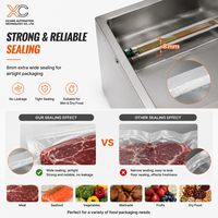 Machine d'emballage sous vide XICANG XC-280, 400W, 220V, 50Hz, avec pompe de 2,0L pour les grains de café et les produits secs