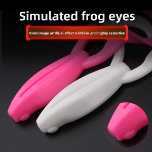 Señuelo de rana de patadas de <span class=keywords><strong>agua</strong></span> flotante de plástico ABS simulación de cebo suave Artificial para la vida silvestre que atrae Bass Pike Ray - Product Image 2