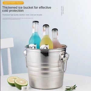 Yolecen fabrika toptan paslanmaz çelik için şampanya kovası binoral şarap ve bira buz kovası partiler için - Product Image 4