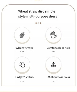 <span class=keywords><strong>Assiette</strong></span> <span class=keywords><strong>de</strong></span> fruits japonaise design moderne en paille <span class=keywords><strong>de</strong></span> blé pour le camping, les collations et les desserts, vente en gros <span class=keywords><strong>de</strong></span> plastique pour Noël - Product Image 2
