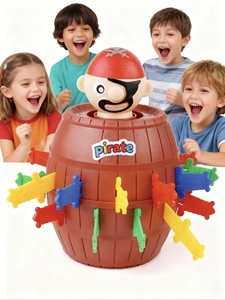 <span class=keywords><strong>Juego</strong></span> de <span class=keywords><strong>barril</strong></span> de <span class=keywords><strong>pirata</strong></span> divertido de plástico de alta calidad Lucky Sword-Stabbing Toy para fiestas y reuniones para niños y adultos - Product Image 3