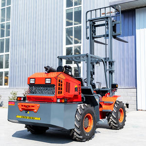 משלוח חינם epa 4 גלגל כונן 3t 3.5 טון מבטא דיזל הידראולי קטן כל השטח מחוספס שליטה בכביש מלגזה משאית - Product Image 3