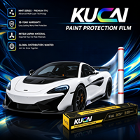 Film de protection de peinture pour carrosserie de voiture KUCAI, transparent et brillant, en TPU PPF, résistant aux chocs et aux rayures, protection complète de la carrosserie
