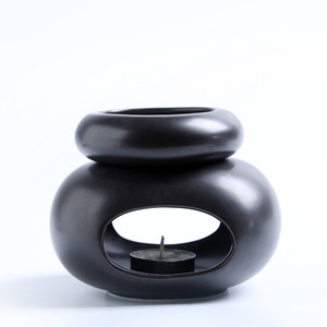 Toptan Modern İskandinav özel yuvarlak seramik yağ yakıcı mumluk koku yağı - Product Image 6