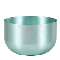 Becher in Becher Morden luxuriöses schwarzes Kerzenzubehör wiederverwendbare dunkelbraune Aluminiumgefäße glänzende luxuriöse große Kerzenschale