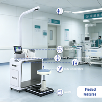 Équipement de diagnostic médical, kiosque de contrôle de santé intelligent, INBCA IN-E5, balance en acier de 200 kg, précision de 0,1 kg, 10,1 pouces, garantie OEM d'un an