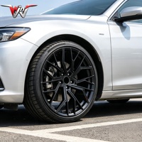 Jantes en alliage forgé 17 18 19 20 21 pouces 5x112 Noir brillant Jantes en alliage d'aluminium pour voiture de tourisme Audi RS5 RS7 RS6 R8