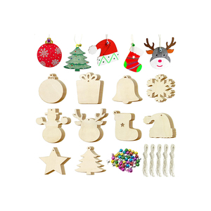 Ornements <span class=keywords><strong>de</strong></span> bricolage <span class=keywords><strong>en</strong></span> bois tranches <span class=keywords><strong>de</strong></span> bois vierges pré-percées inachevées artisanat <span class=keywords><strong>de</strong></span> Noël pour enfants et adultes bricolage vacances <span class=keywords><strong>de</strong></span> Noël - Product Image 1