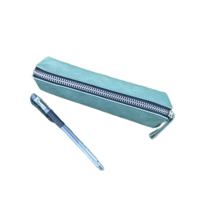 Estuche para bolígrafos <span class=keywords><strong>de</strong></span> cuero Crazy Horse vintage, funda minimalista <span class=keywords><strong>de</strong></span> cuero genuino para plumas estilográficas y lápices, organizador <span class=keywords><strong>de</strong></span> artículos <span class=keywords><strong>de</strong></span> oficina. - Product Image 5
