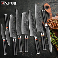 Couteau de chef en acier Damas à 67 couches avec manche en bois, cœur VG10, couteau de cuisine professionnel pour trancher, hacher, outil de cuisson