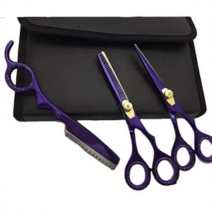 Tijeras Profesionales de Peluquería de 6 Pulgadas para Diestros, de Acero Inoxidable, Mango Largo, con 26 Dientes para Entresacar y Texturizar, Set de Belleza Personal - Product Image 1