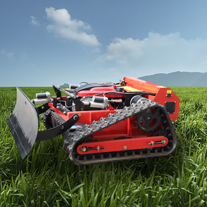 EPA EURO5 All Terrain Remote Control Zero Turn Lawn Mower Robot 550mm Crawler <b>Gasoline</b> Agricultural Rubber Track QZ-550J 0 Turn - Product Image 2