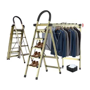 150Kg Draagvermogen Aluminium Familie Ladder Modern Design Vouwladders Voor Thuisgebruik