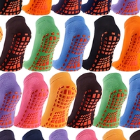 Chaussettes de sport personnalisées antidérapantes pour trampoline, yoga, course à pied, pour adultes et enfants, avec motifs numériques
